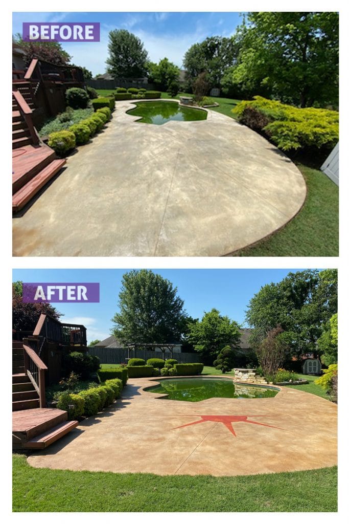 Renewed Concrete Before and After